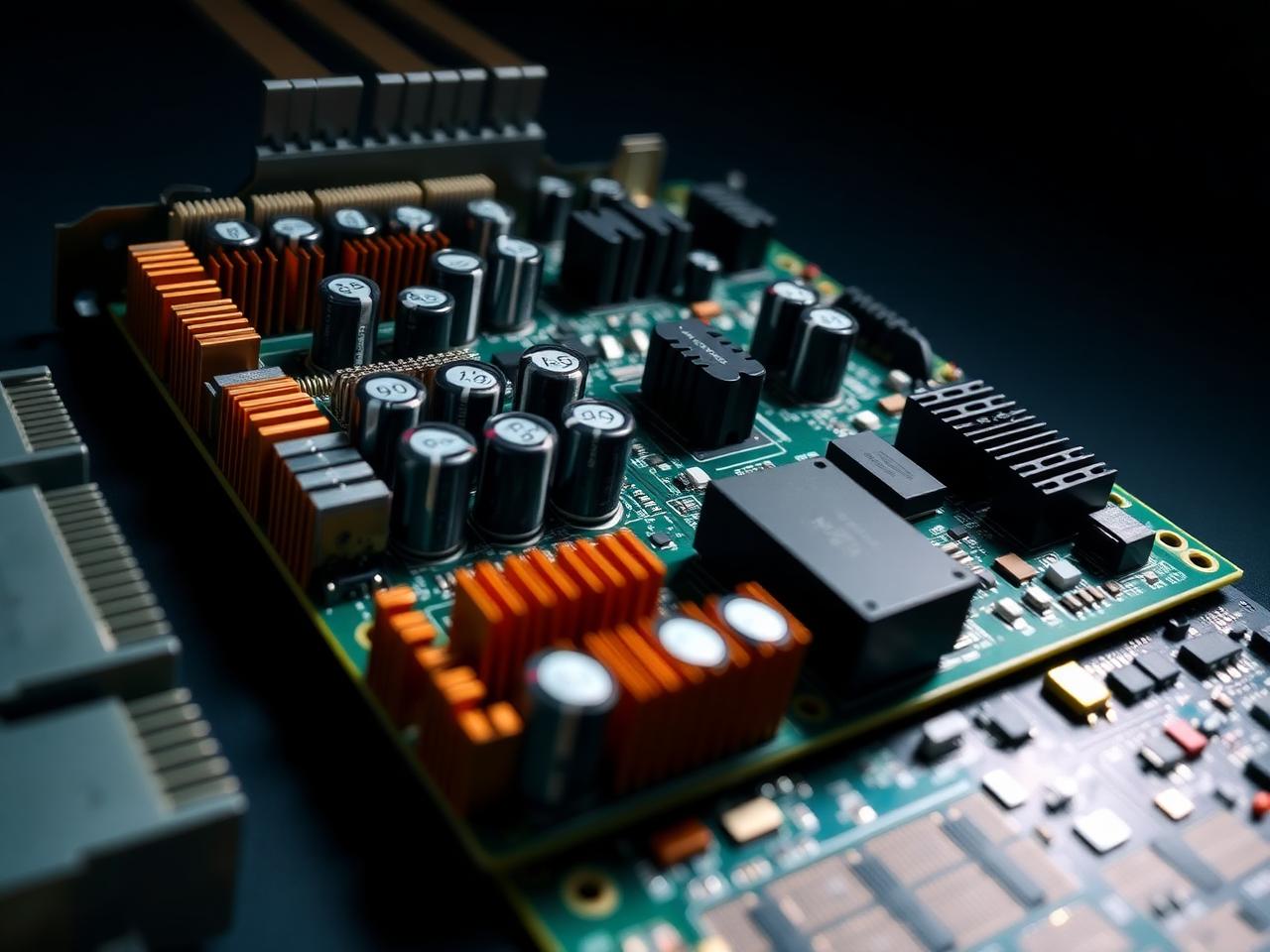 Close-up of an industrial VFD drive PCB card serviced at E-Scedar India